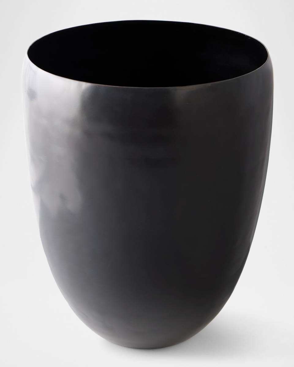 Nile Black Wastebasket